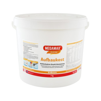MEGAMAX Aufbaukost Erdbeere Pulver