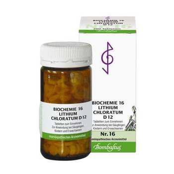 BIOCHEMIE 16 Lithium chloratum D 12 Tabletten