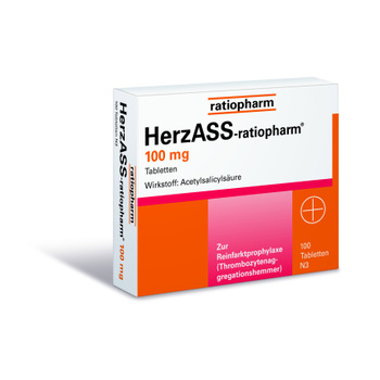 HERZASS ratiopharm 100 mg Tabletten