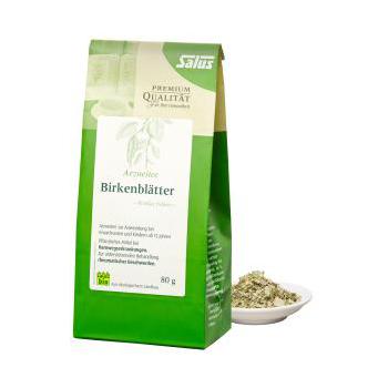 BIRKENBLÄTTER Tee Bio Betulae folium Salus