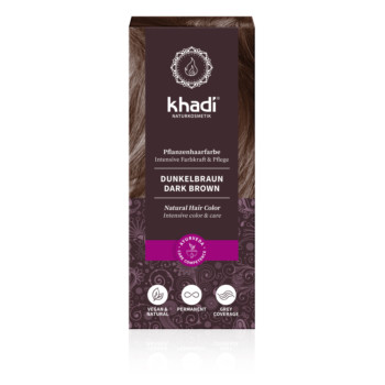 Khadi Haarfarbe Dunkelbraun