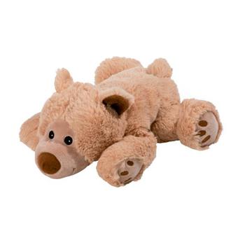 WÄRME STOFFTIER Bär William liegend hellbraun