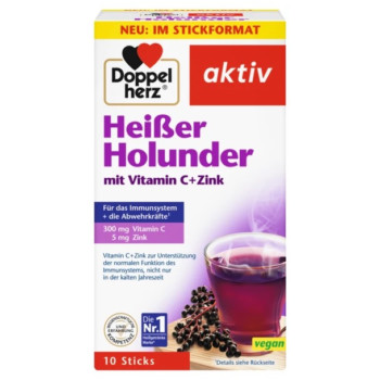 DOPPELHERZ heißer Holunder m.Vit.C+Zink Granulat