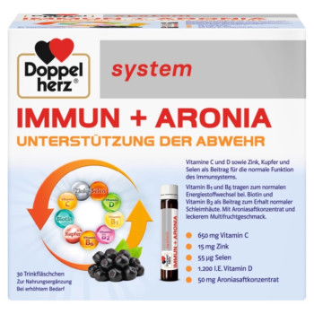 DOPPELHERZ Immun+Aronia system Ampullen