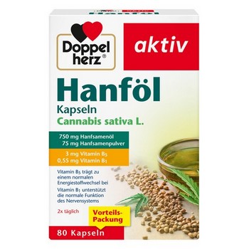 DOPPELHERZ Hanföl Kapseln