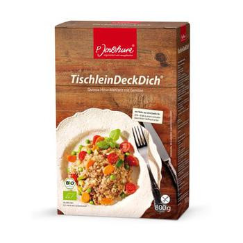 TISCHLEINDeckDich Quinoa-Hirse-Mahlzeit mit Gemüse