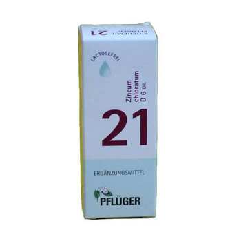 BIOCHEMIE Pflüger 21 Zincum chloratum D 6 Tropfen